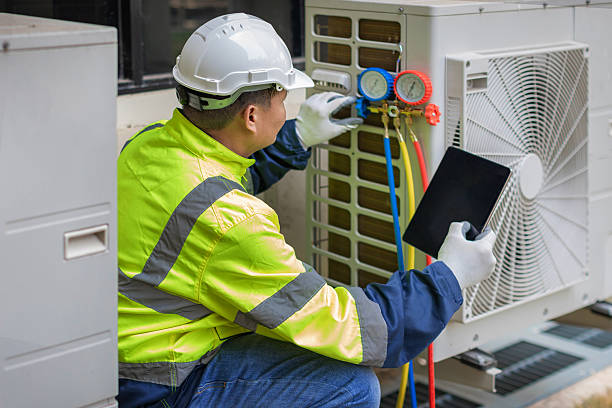 Professional Hvac Installation technician working in Hanson, MA
